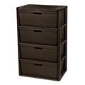 Brown Plastic Storage Organizer Tower B2312