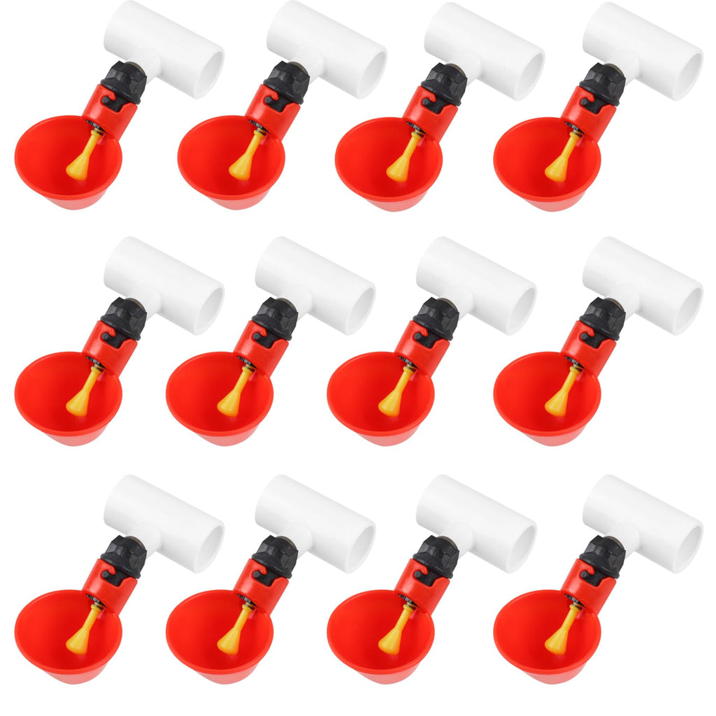 12 Pack Automatic Plastic Chicken Waterer Cups M932