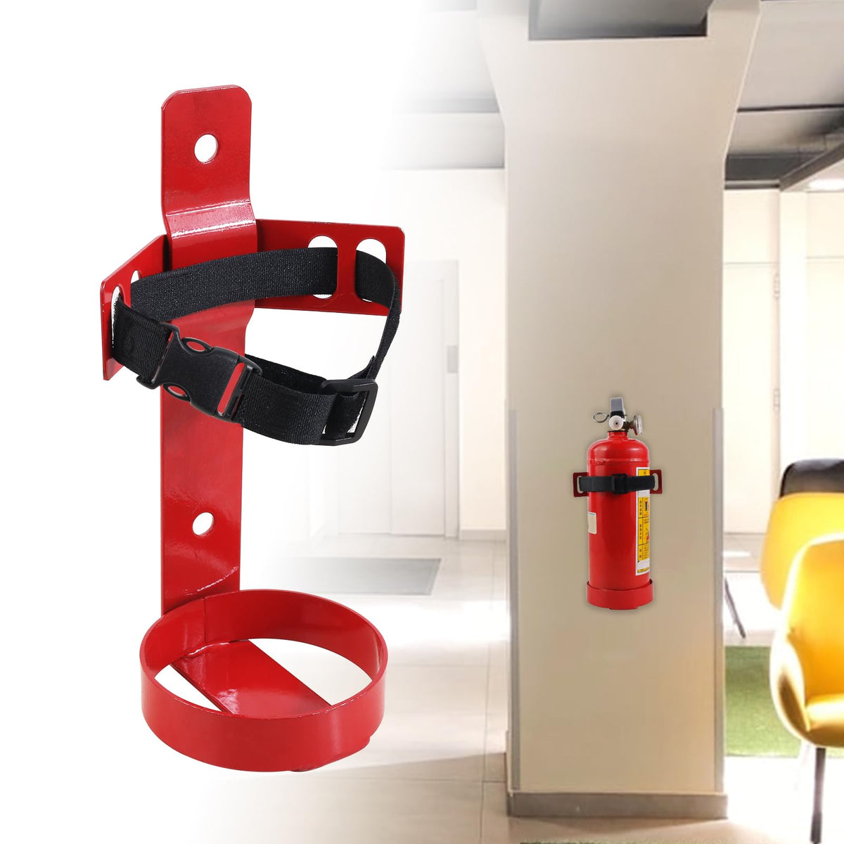 Metal Fire Extinguisher Bracket 2.5LB 2PCS O8942