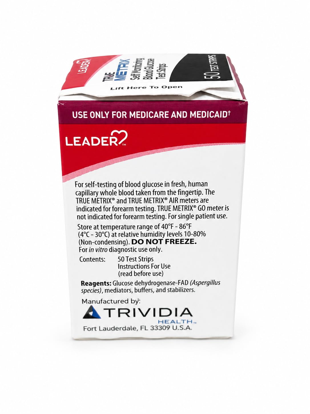 Blood Glucose Test Strips, 50 Strips L936