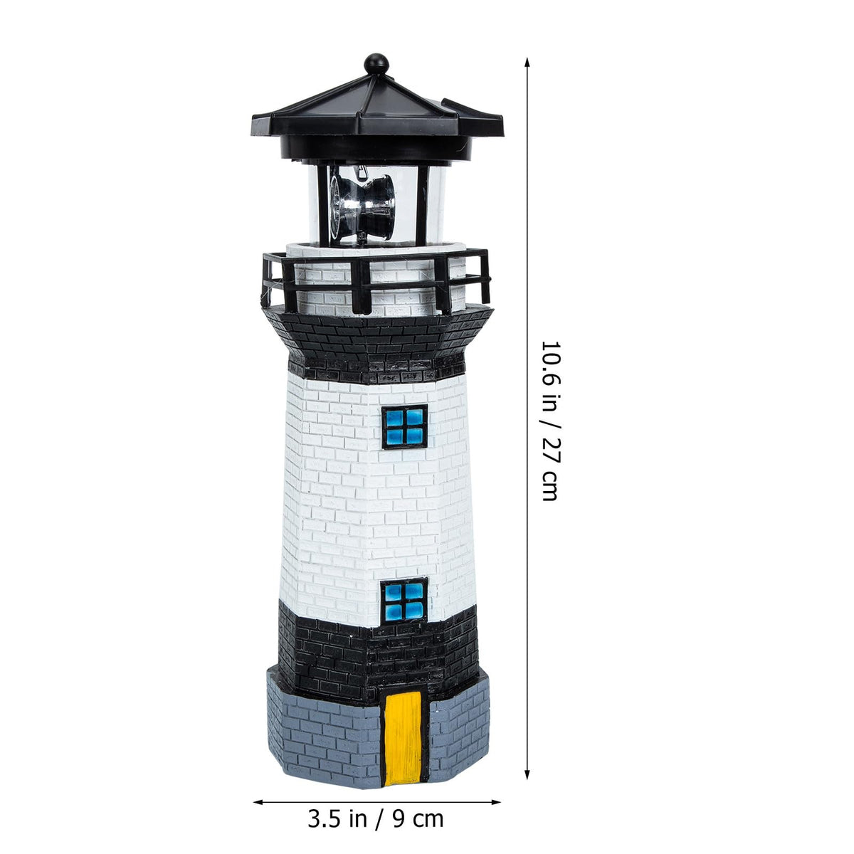 Solar Powered Resin Lighthouse Garden Decor V2147