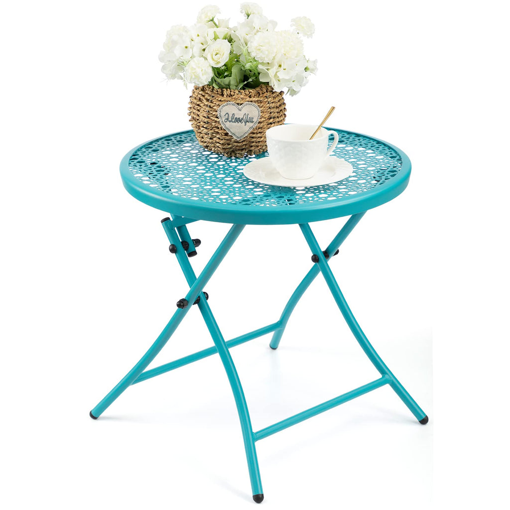 Folding Outdoor Side Table with Cutouts B6660