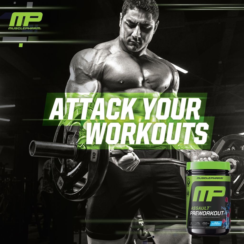 Blue Raspberry PreWorkout Powder 30 Servings Z8886