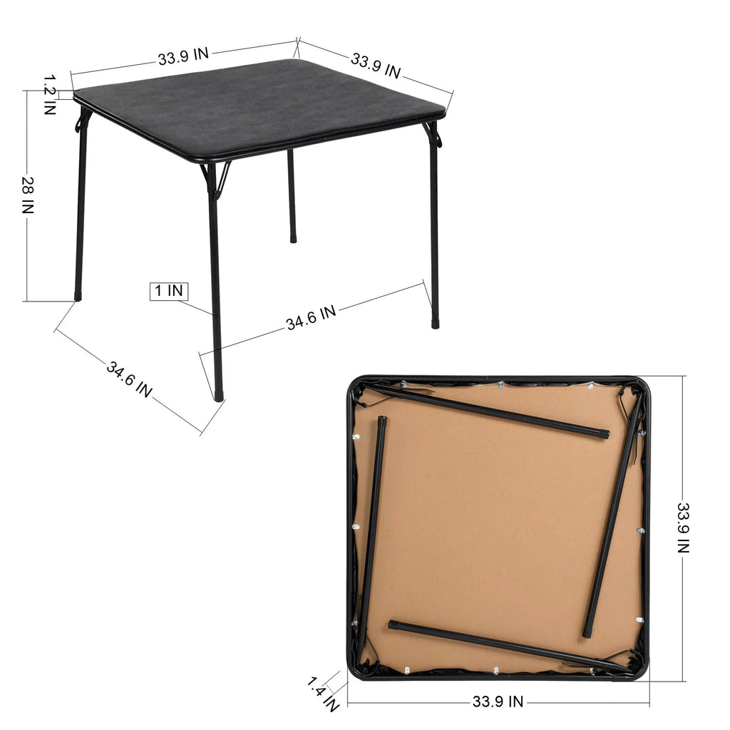 Black Folding Card Table G63425