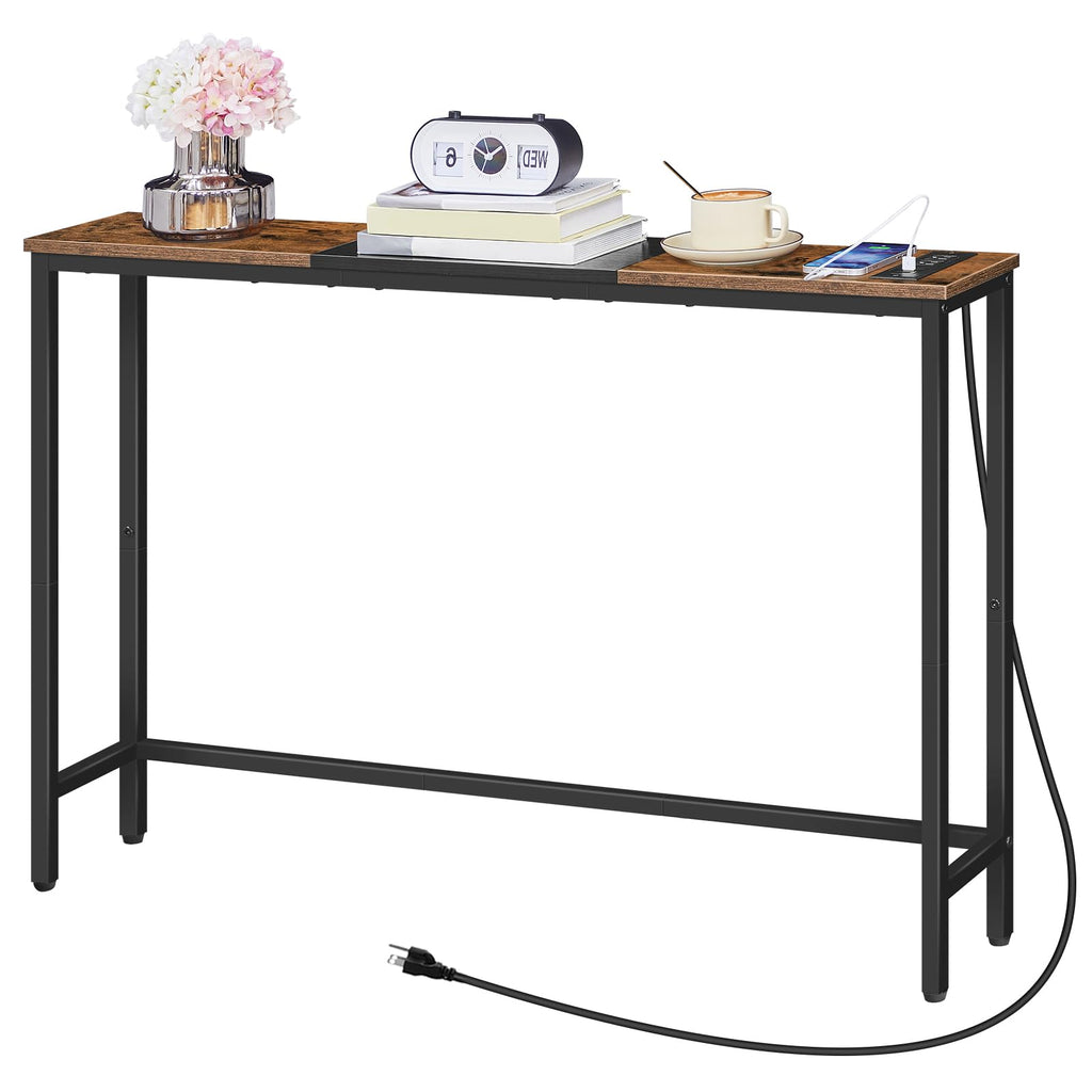Narrow Console Table with Power Outlets W456078