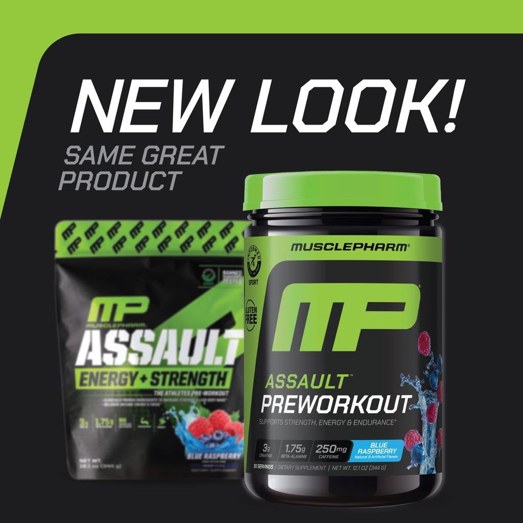 Blue Raspberry PreWorkout Powder 30 Servings Z8886