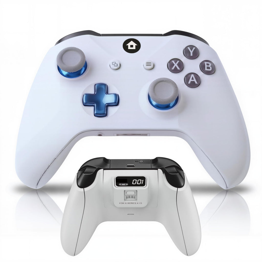 Wireless Controller for Xbox and PC with 1400mAh Battery, White H1114