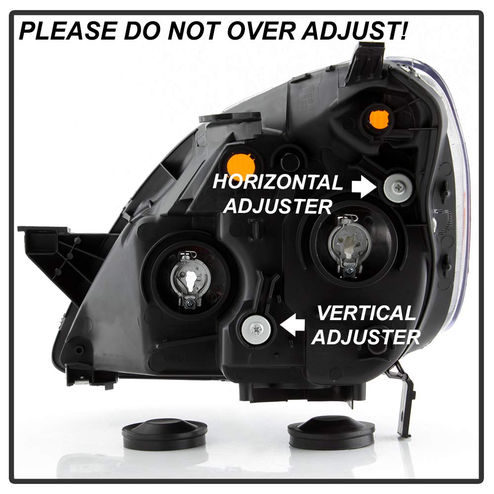 Black Headlights Replacement Pair Set Y825935