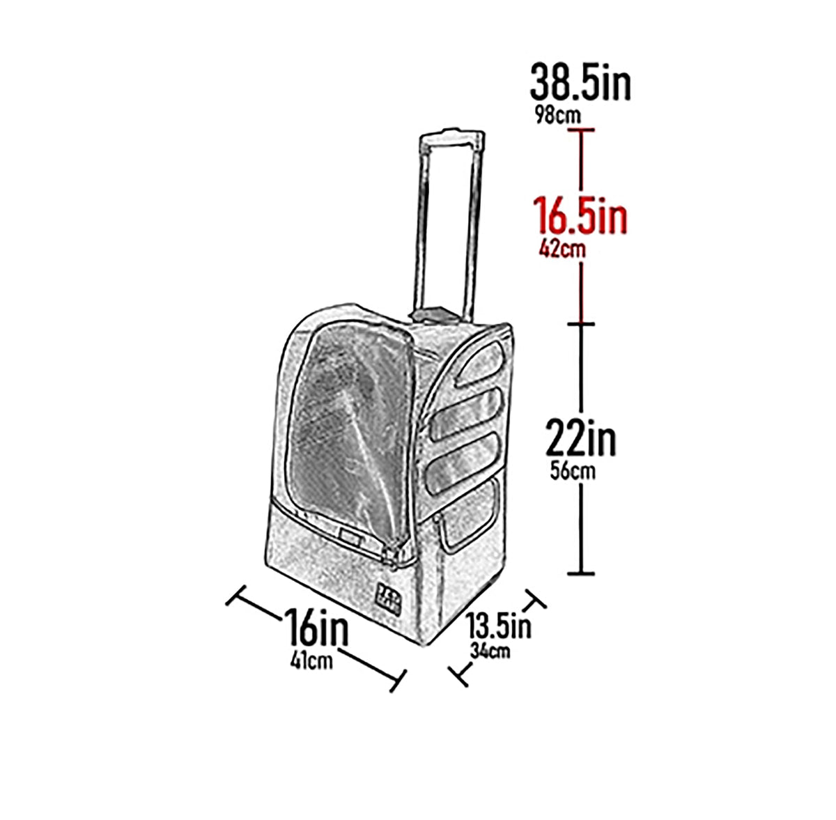 XLarge Onyx Pet Backpack Z1747