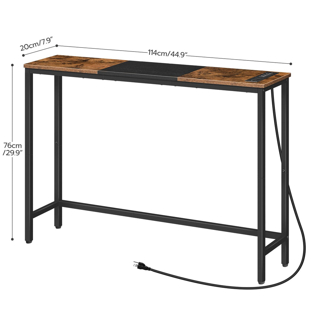 Narrow Console Table with Power Outlets W456078