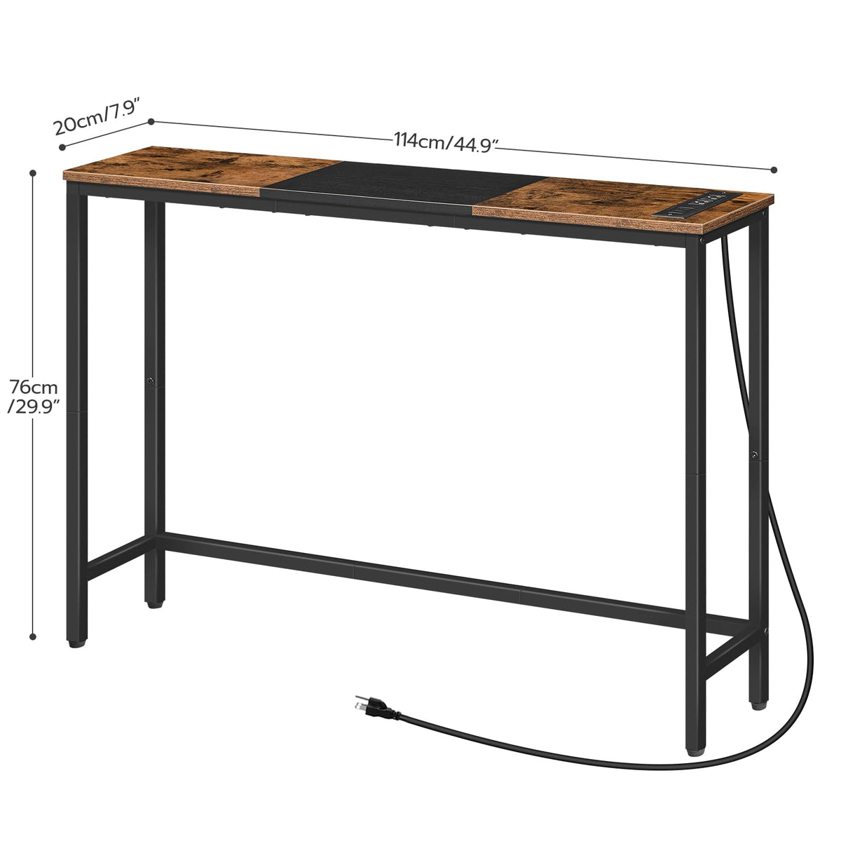 Narrow Console Table with Power Outlets W456078