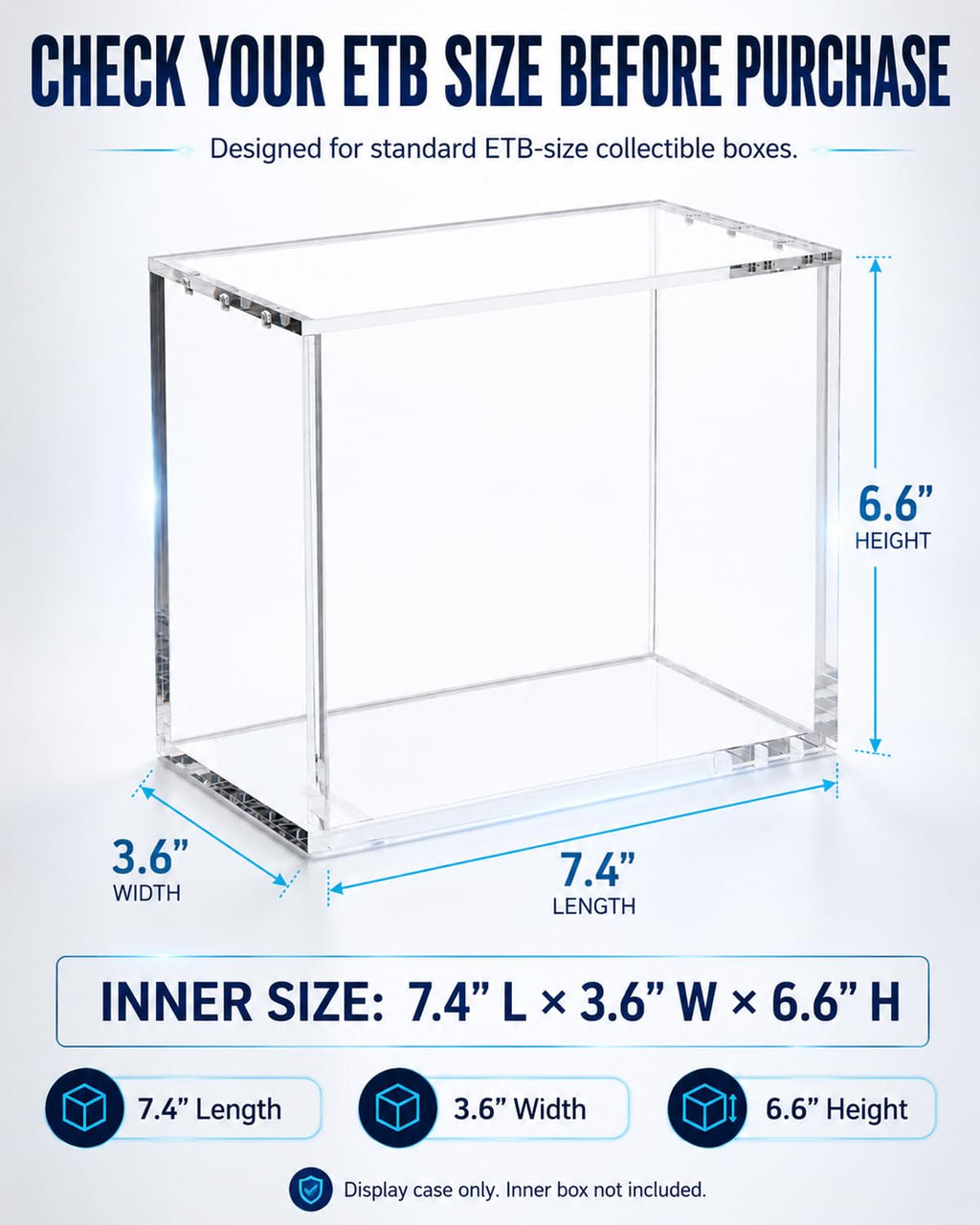 2-Pack Acrylic Case P822