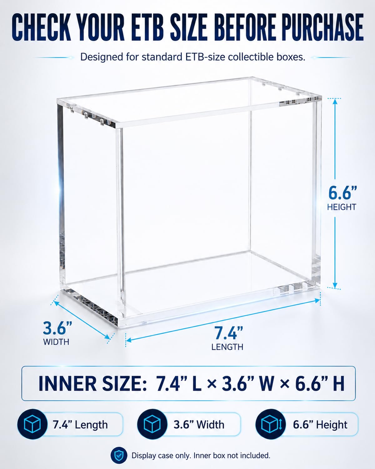2-Pack Acrylic Case P822