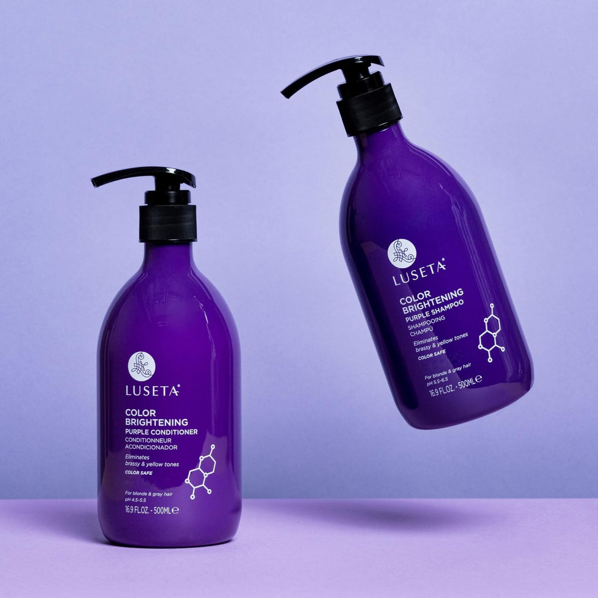 Purple Shampoo and Conditioner Set 16.9oz*2 D66042