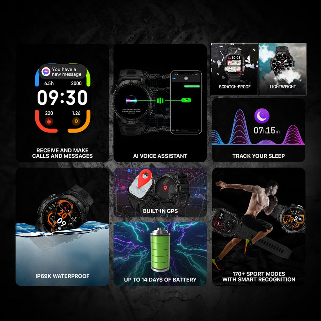 Rugged Smart Watch with GPS B8361