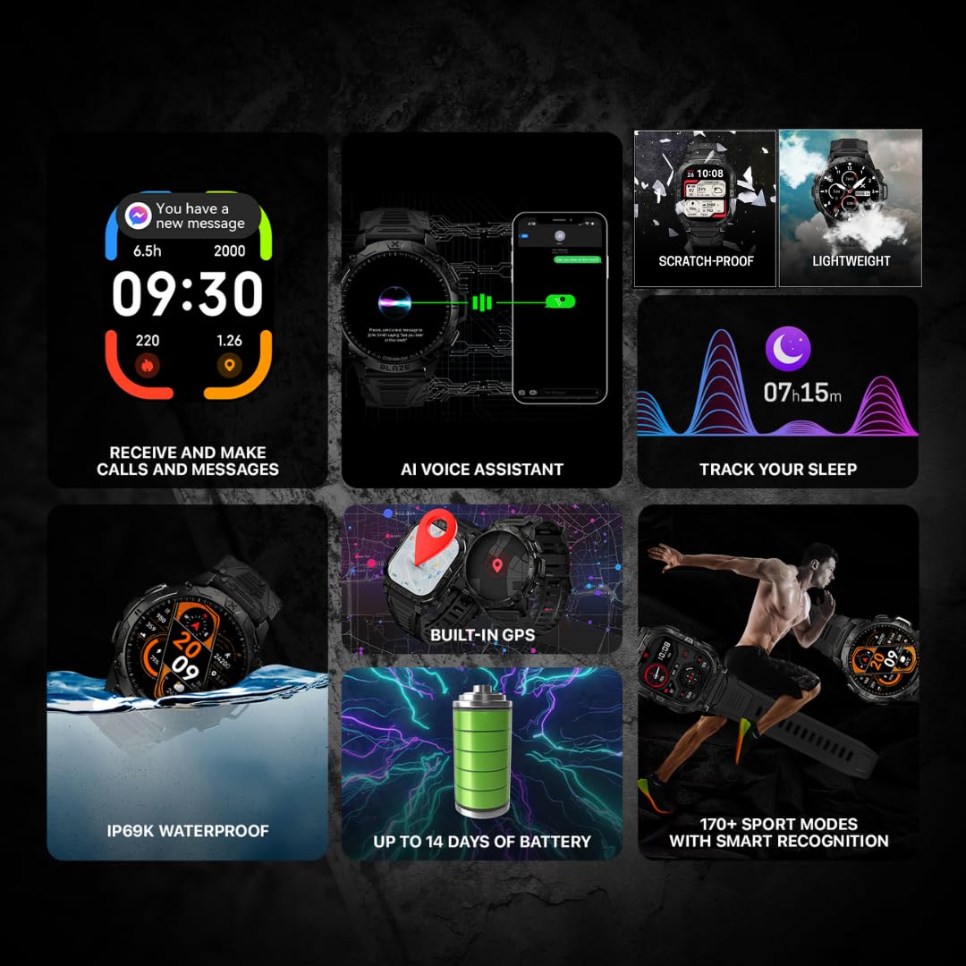 Rugged Smart Watch with GPS B8361