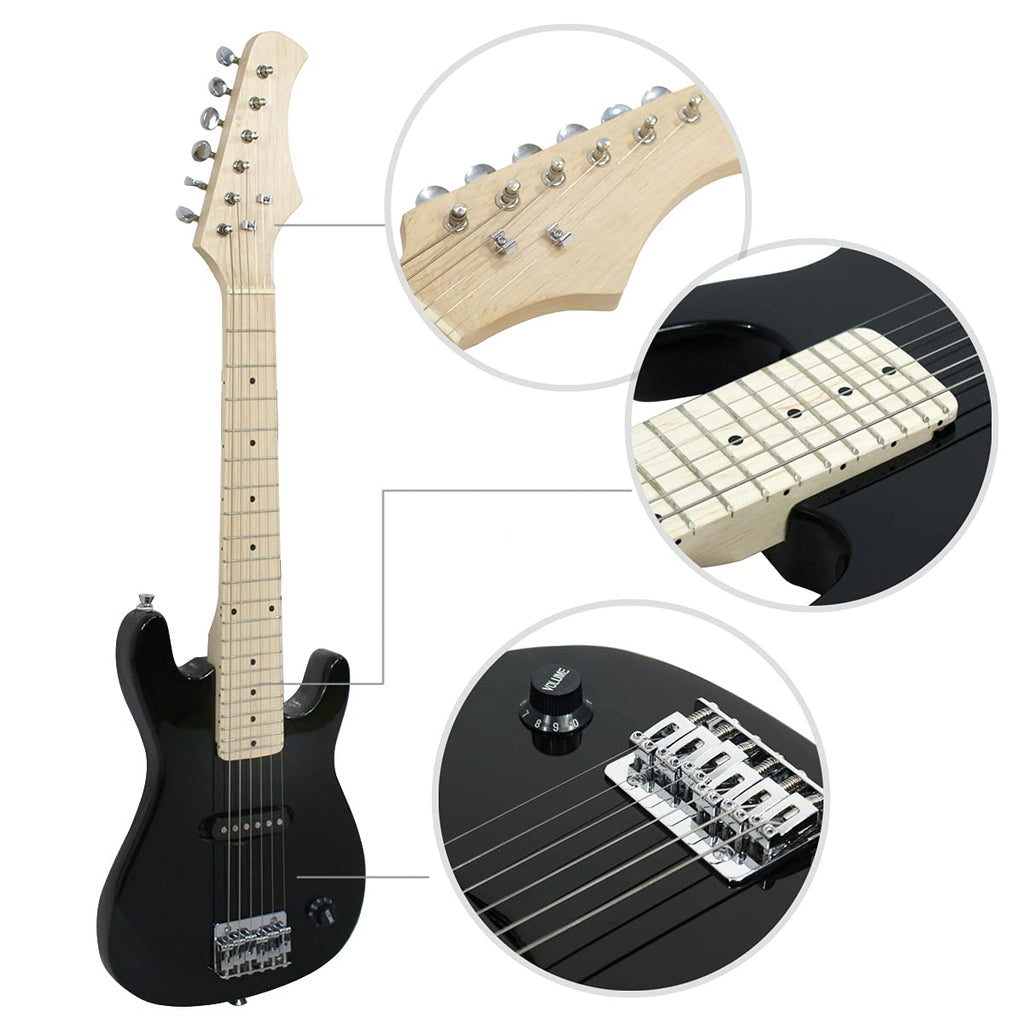 30" Beginner Electric Guitar with 5W Amp and Bag (Black) M110521