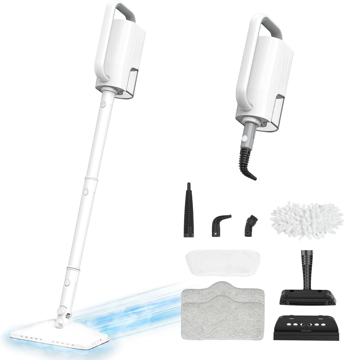 1200W 6-in-1 Steam Mop with 2 Modes, 400ML Removable Tank R981156