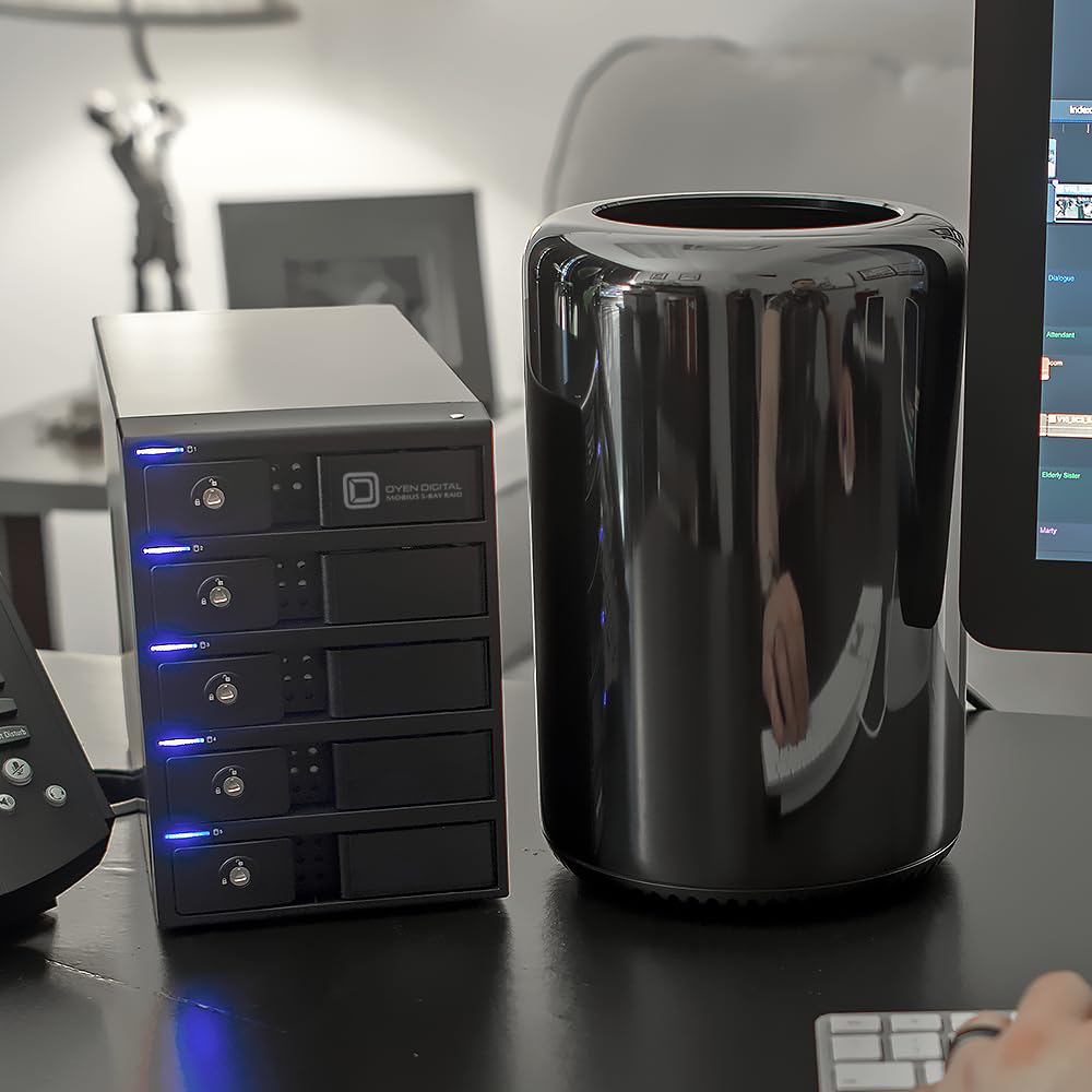 Black 5-Bay Raid Hard Drive Enclosure H8658