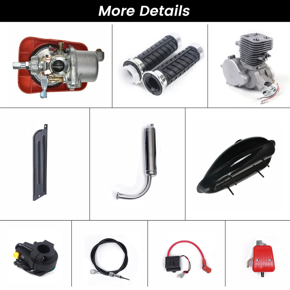 100cc 2 Stroke Air-Cooling Bicycle Engine Kit A963