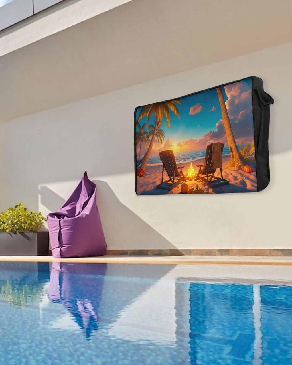 Waterproof Weatherproof Outdoor TV Cover for 30 to 32 Inch Flat Screen J554614