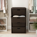 Brown Plastic 4 Drawer Storage Organizer V725