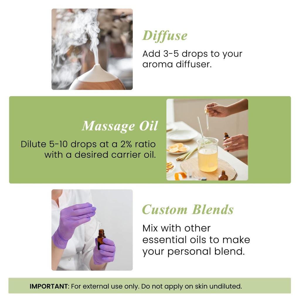 Peppermint and Lavender Essential Oils Set 2 x 4 Fl Oz M613