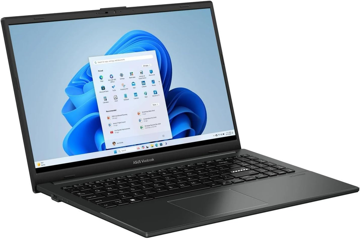 15.6" FHD Laptop Intel i3 8GB RAM 128GB Storage Windows 11 Black W931