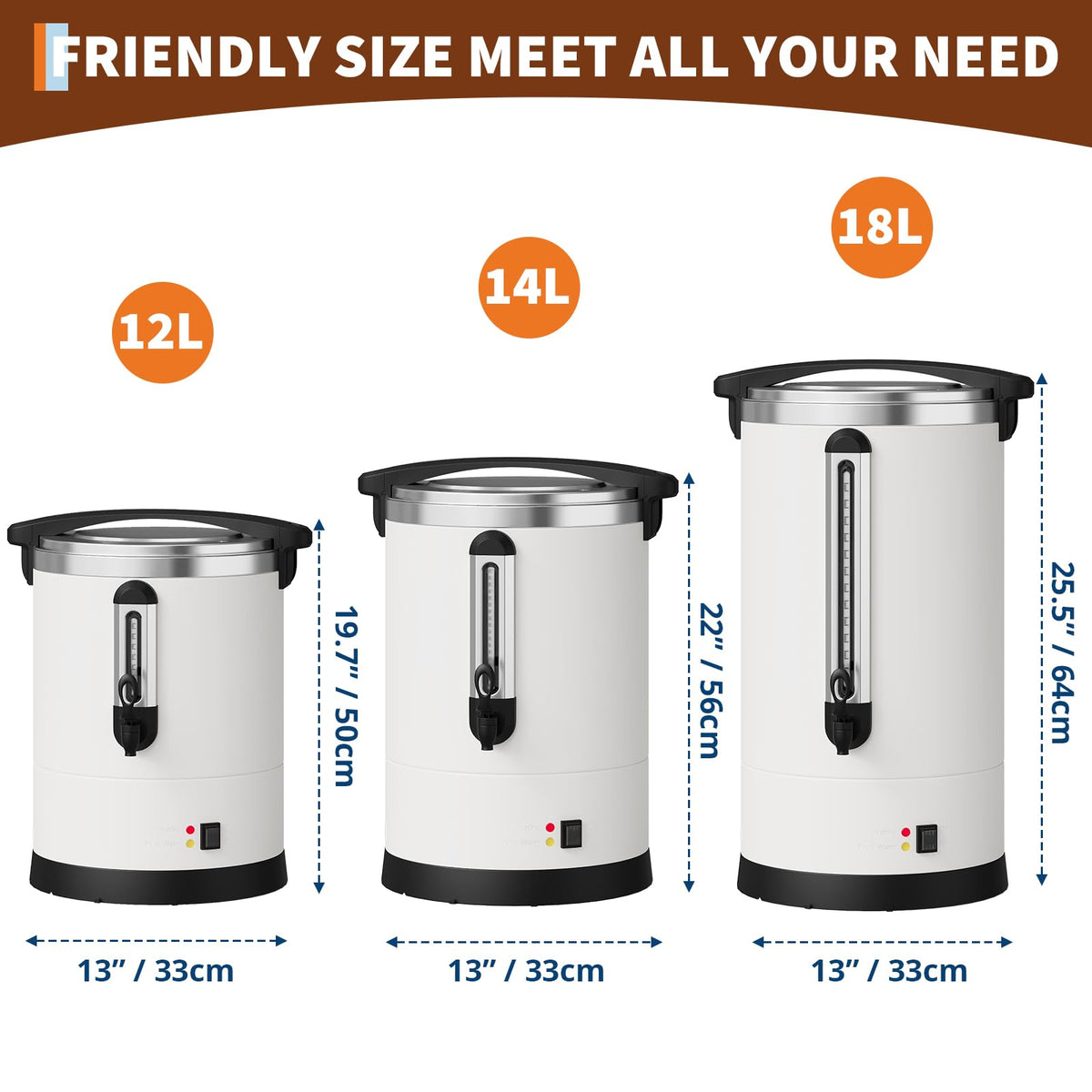 12L Stainless Steel Coffee Urn R385