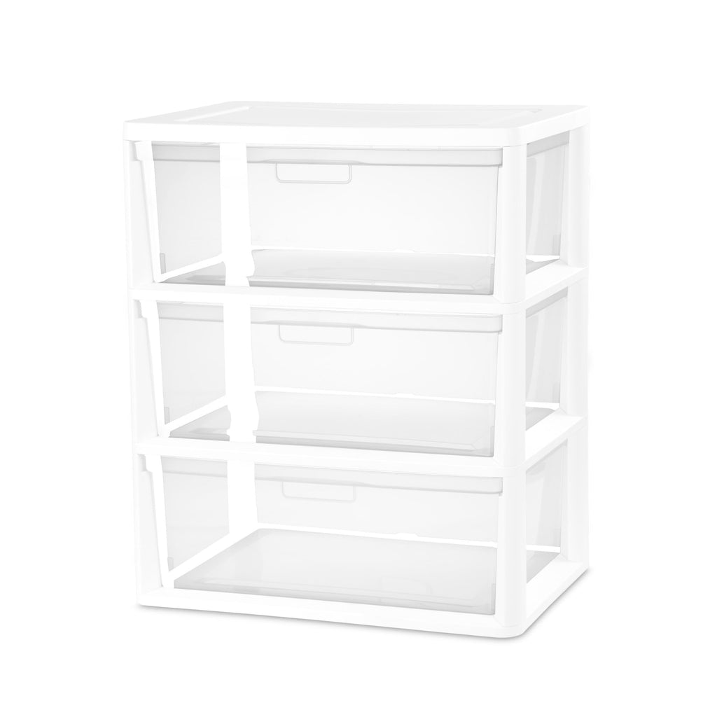 White 3 Drawer Plastic Storage Unit O511785