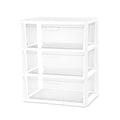 White 3 Drawer Plastic Storage Unit O511785