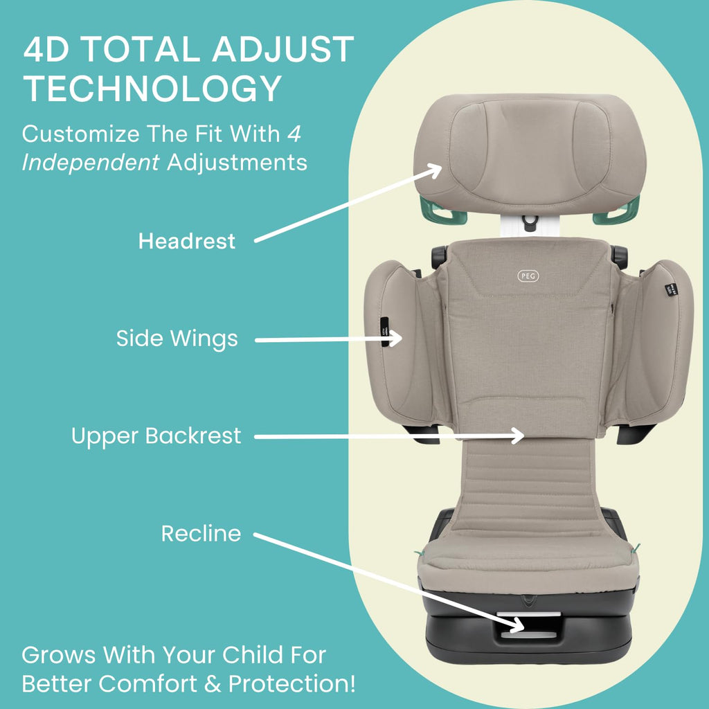 High Back Folding Booster F8409