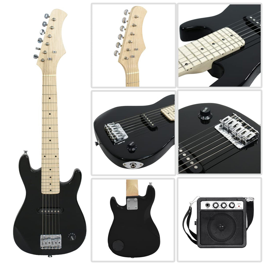 30" Beginner Electric Guitar with 5W Amp and Bag (Black) M110521