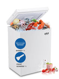3.5 Cu.Ft Chest Freezer with Removable Basket, White L6357