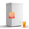 White 2.2 Cu Ft Chest Freezer with Storage Baskets D28997