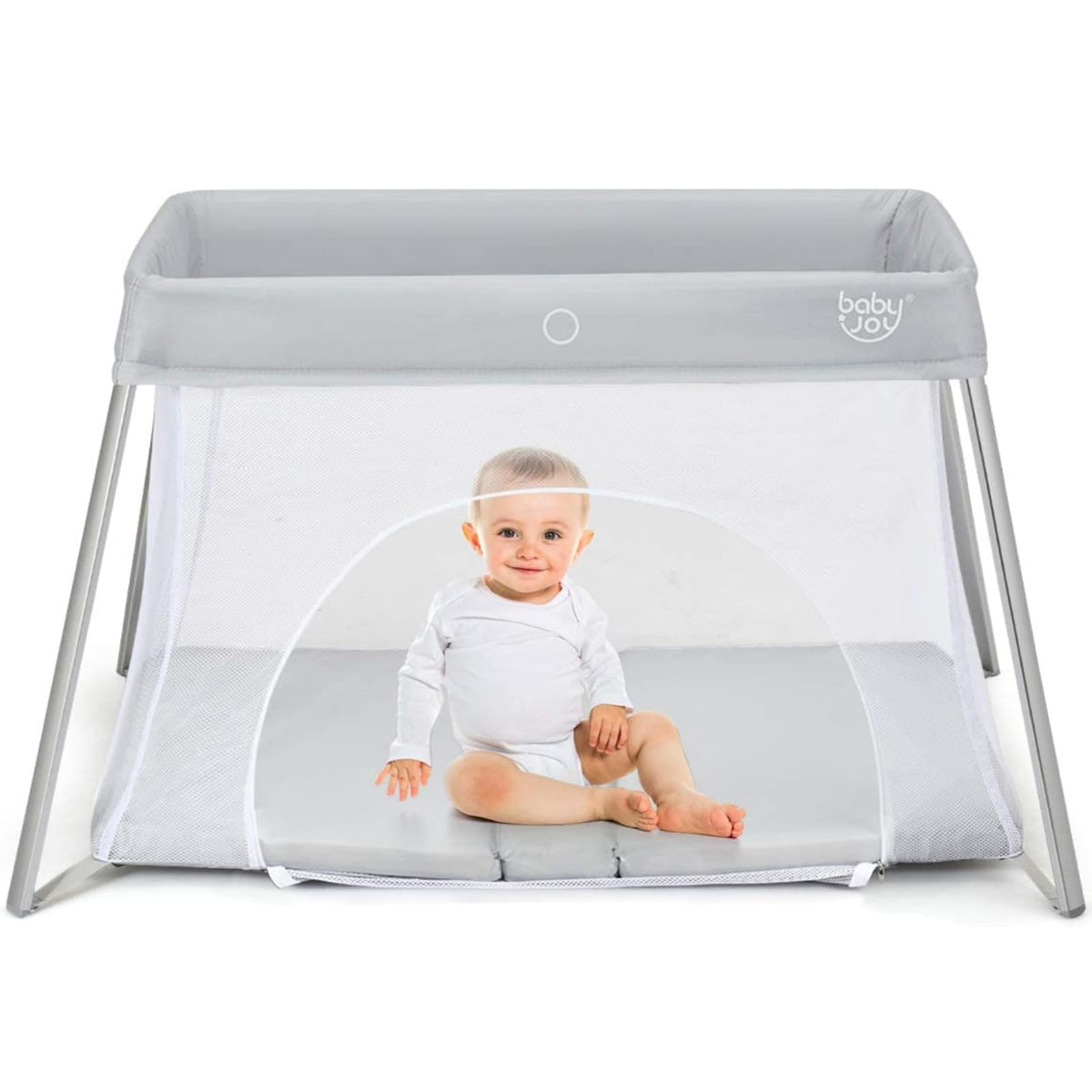 2 in 1 Portable Baby Playard with Mattress and Carry Bag I253