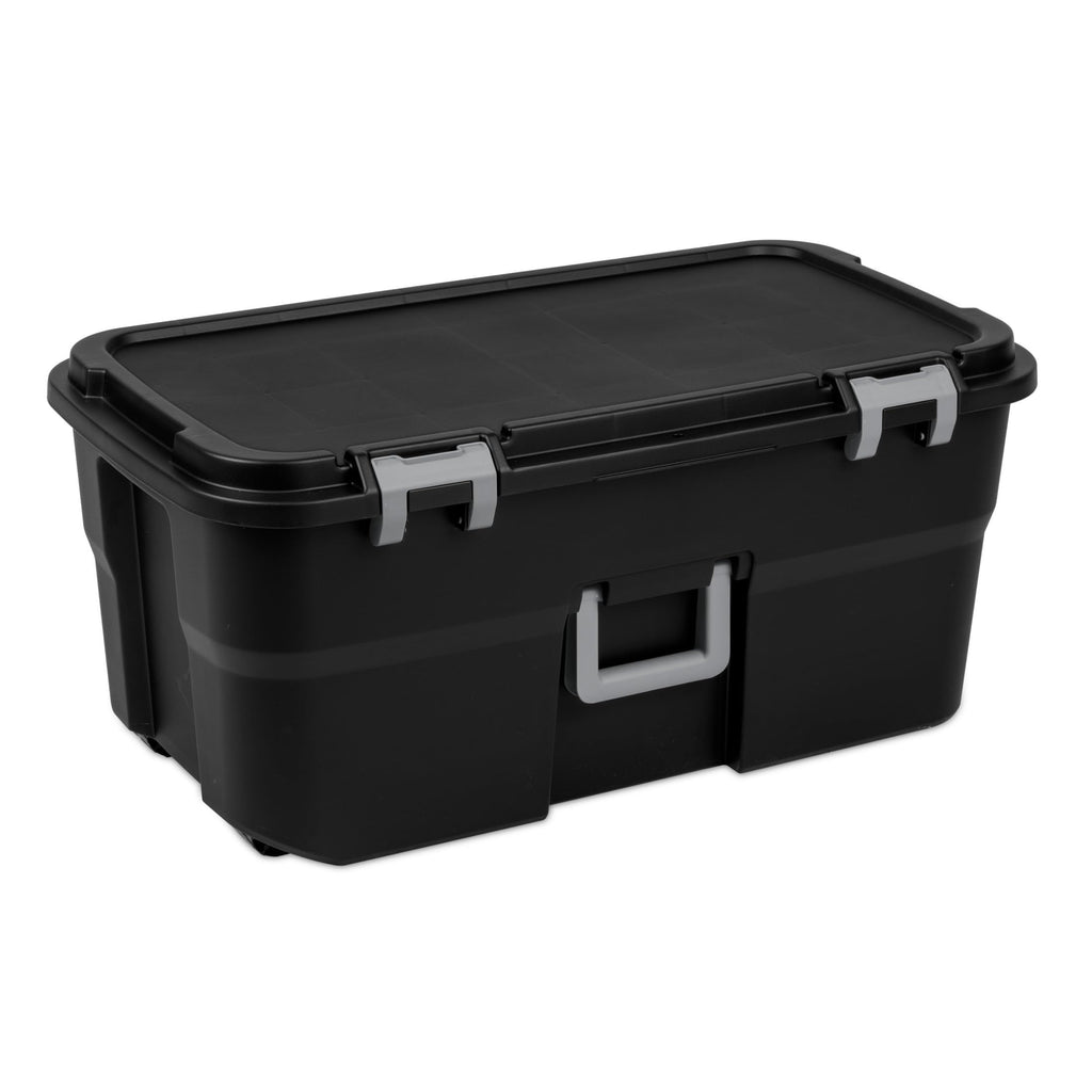 22 Gallon Rolling Storage Trunk with Wheels and Handle R379142