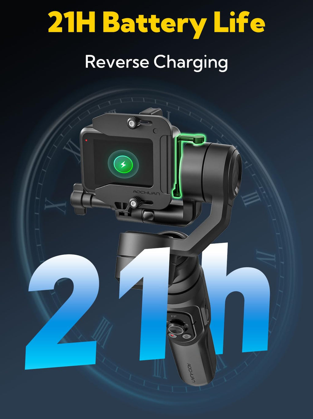 3-axis Handheld Gimbal Stabilizer with Extension Rod Y585945