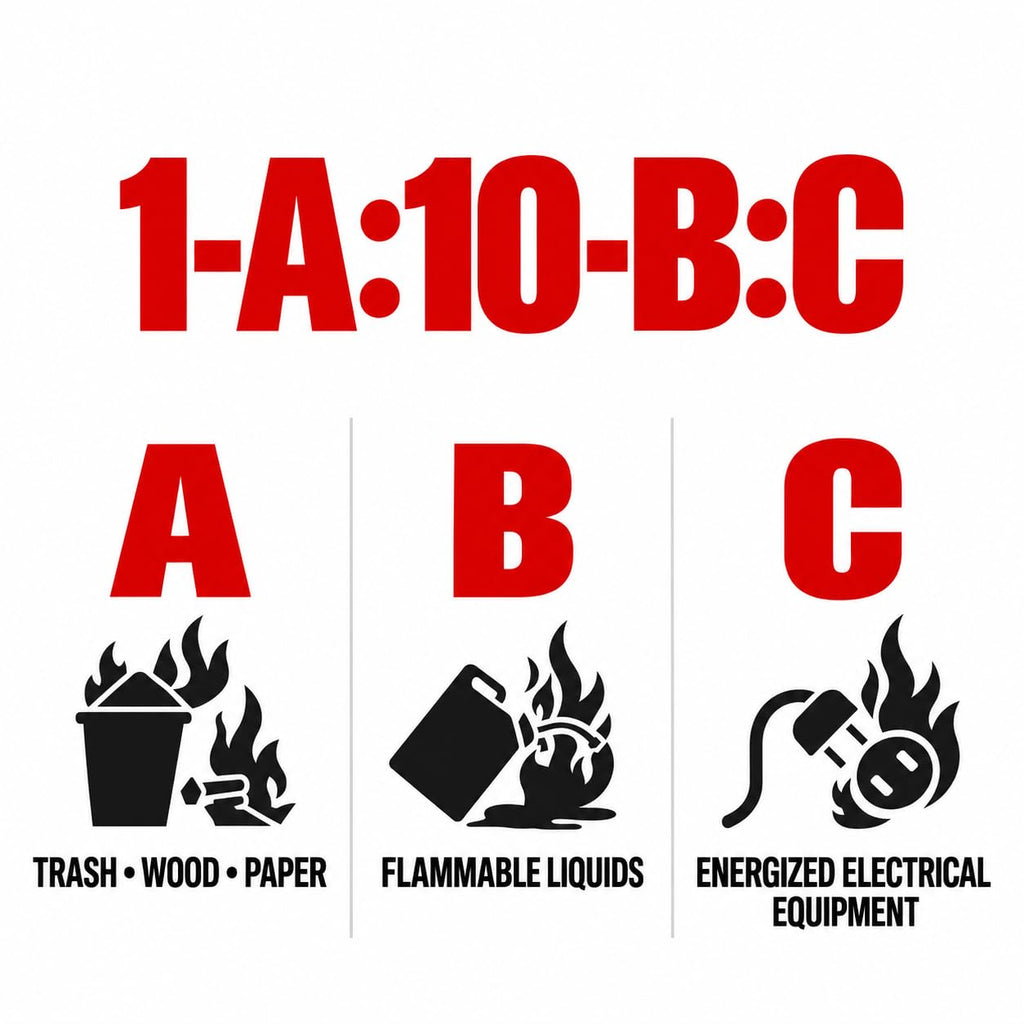 2.5 lb ABC Dry Chemical Fire Extinguishers 6-Pack S97043