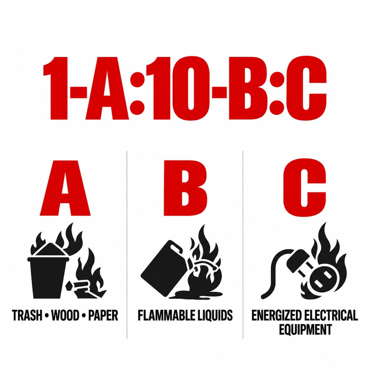 2.5 lb ABC Dry Chemical Fire Extinguishers 6-Pack S97043