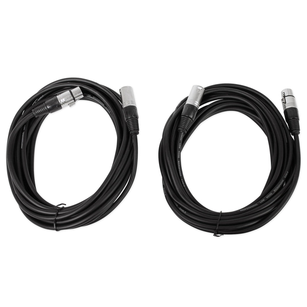 Adjustable Speaker Light Stands Pair with XLR Cables C94971