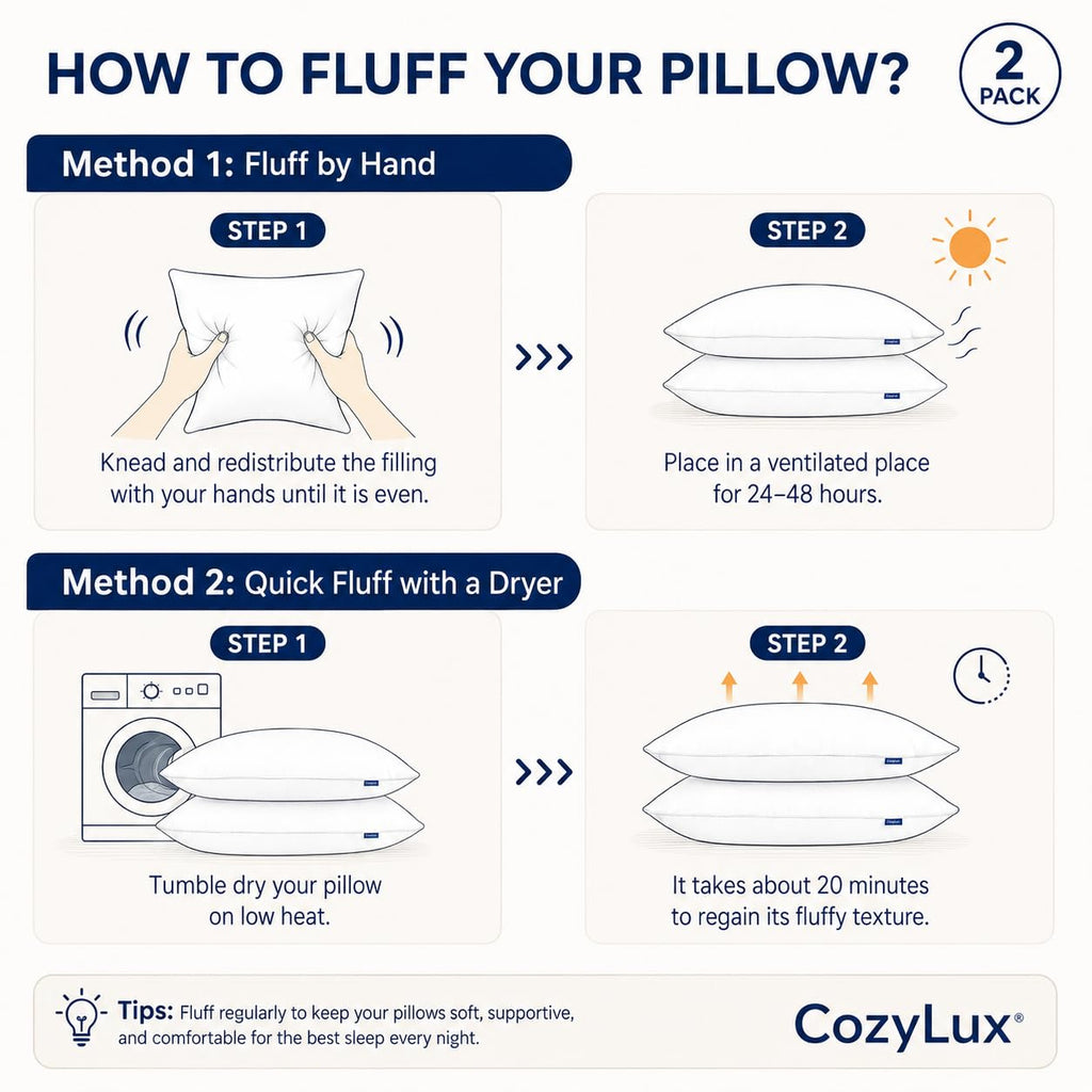 King Size Set of 2 Bed Pillows H712327