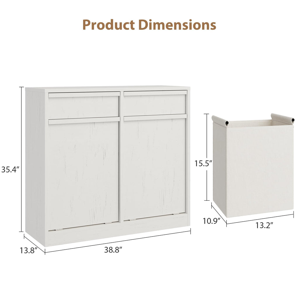 Double Tilt Out Laundry Hamper Cabinet Z428401