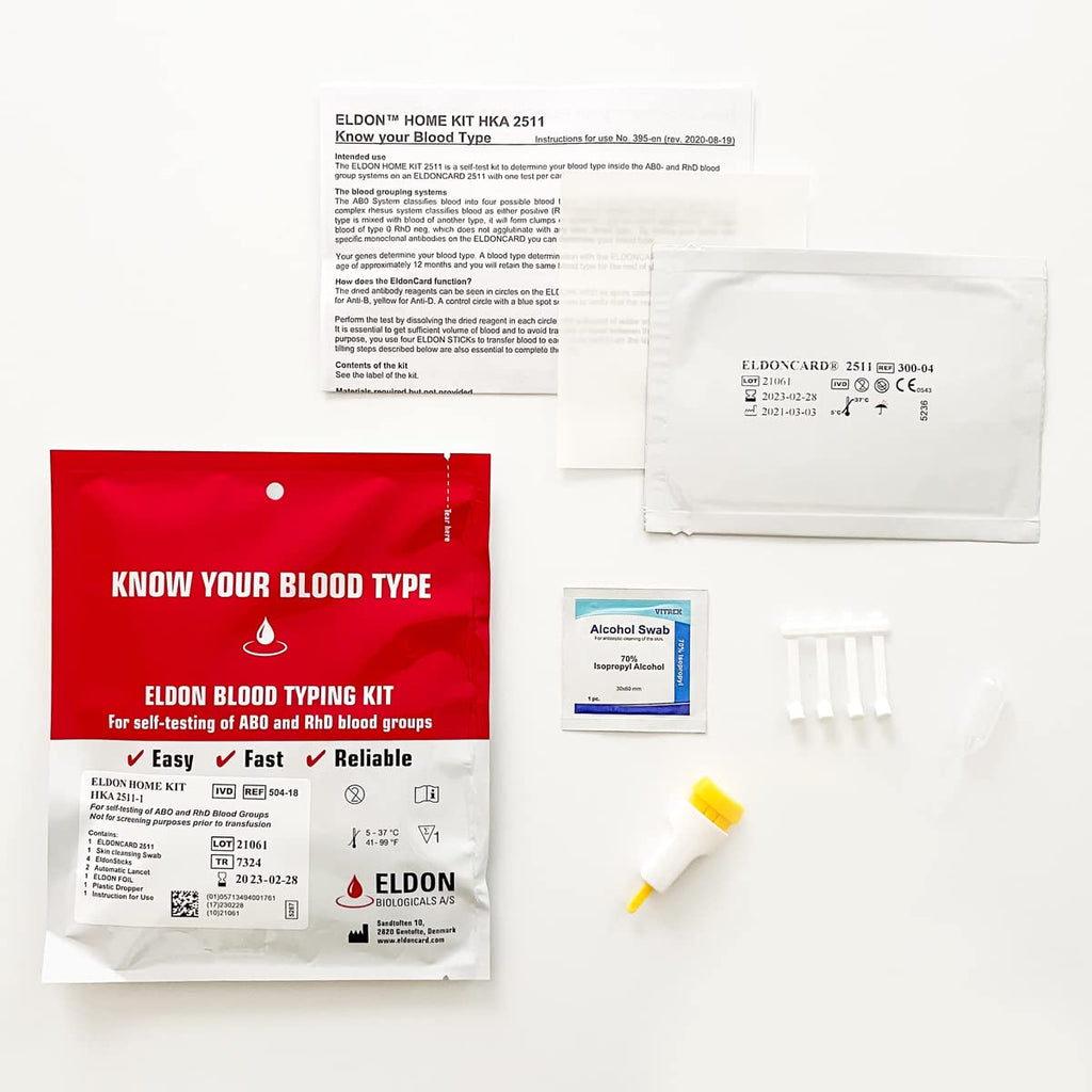 Home Blood Typing Kit 6 Kits K829211