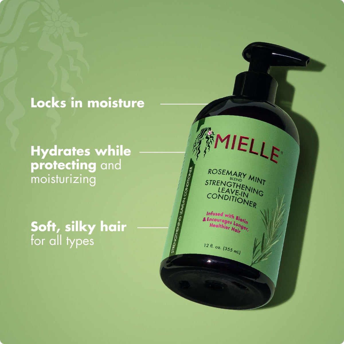 Rosemary Mint Strengthening Leave In Conditioner 12 Oz D8570