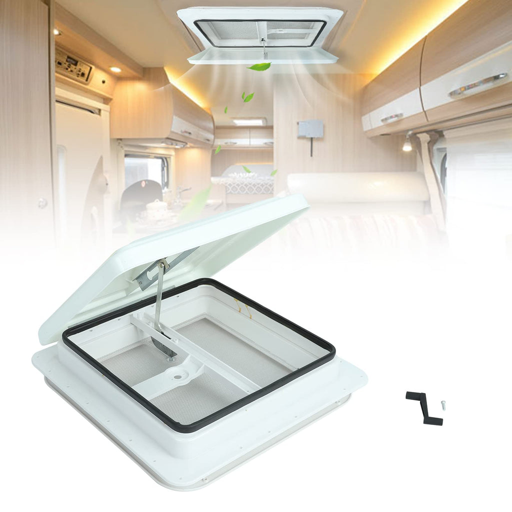 14" RV Roof Vent with White Lid W6545