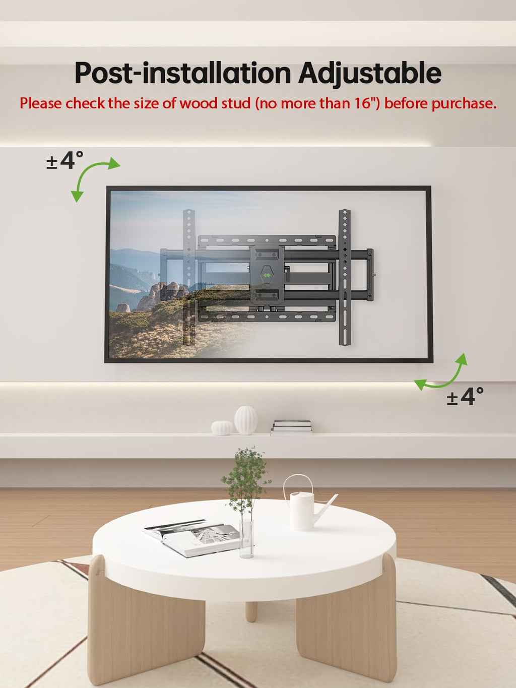 Full Motion TV Wall Mount for 42-90 inch Flat Screen X81722