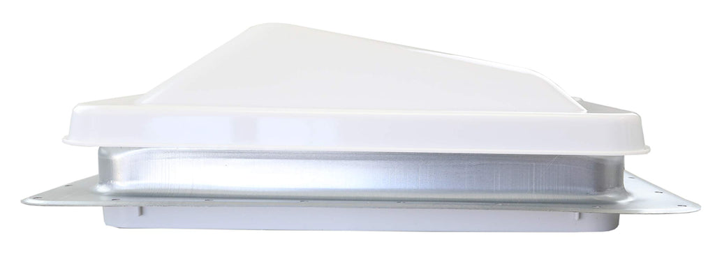 White Manual Crank RV Roof Vent with Screen W290223