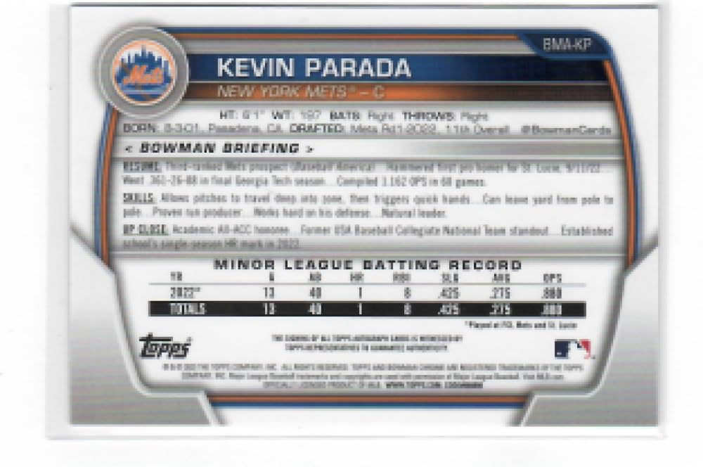 Baseball Card P6882