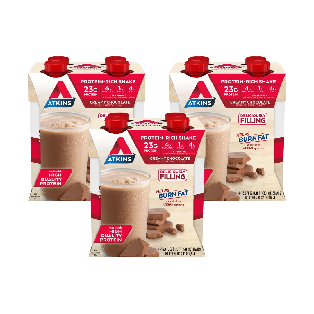 Creamy Chocolate Protein Shake, 23g Protein, 12 Count Q858656